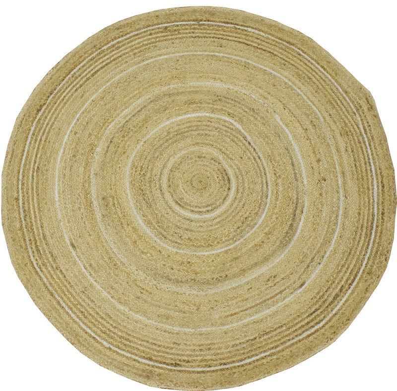 New 100% Natural Fiber 5 Feet Round Jute Rug, hand braided reversible rug | JR005 - The Rug Decor