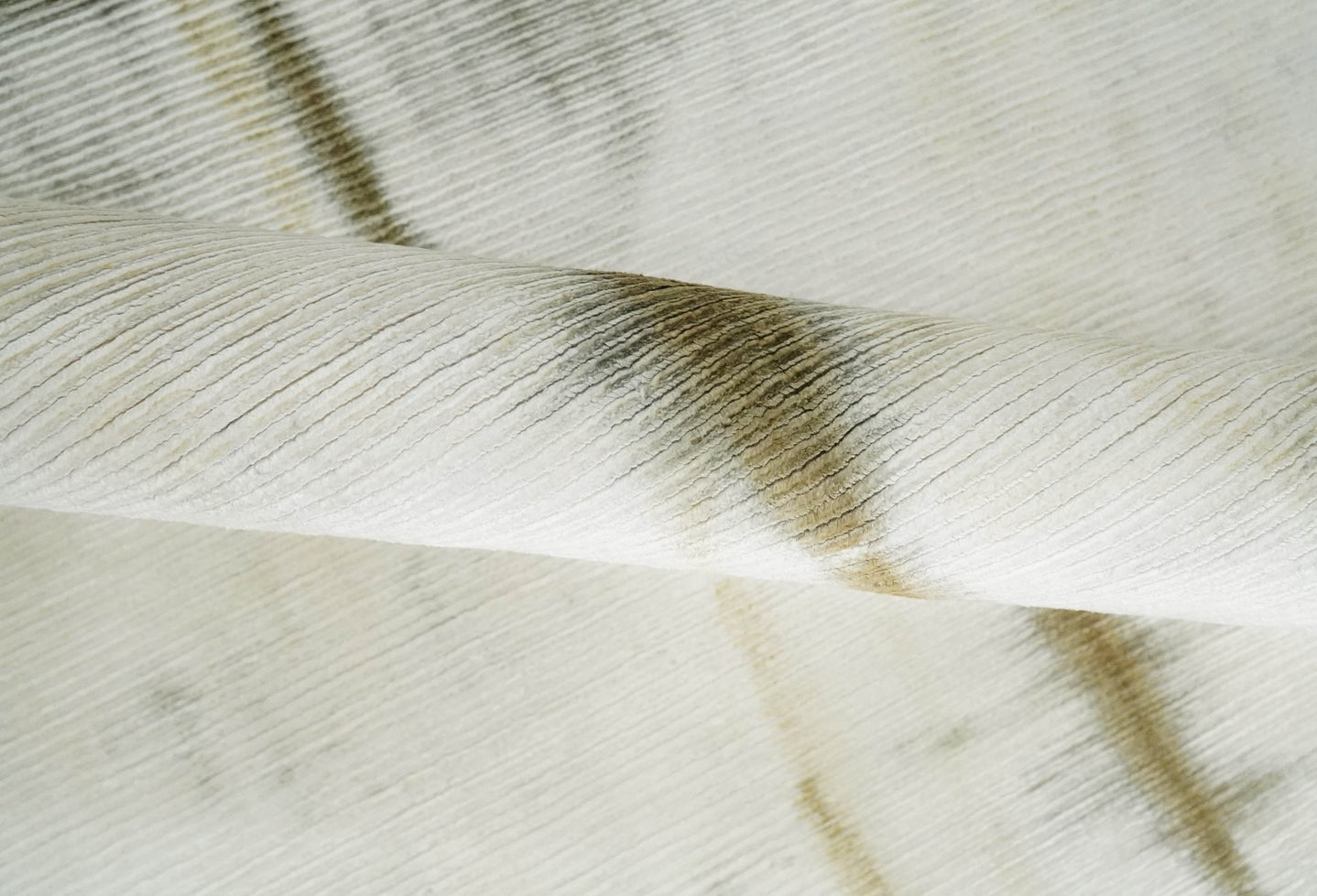 Olive and ivory 6x9 Modern Abstract Hand Woven Art Silk Rug | KNT1 - The Rug Decor