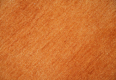 Orange Solid Plane Woolen Hand Tufted Southwestern Gabbeh wool area Rug - The Rug Decor
