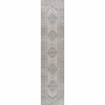 Oriental Bohemian Ivory and Gray Medium pile multi size Area Rug - The Rug Decor