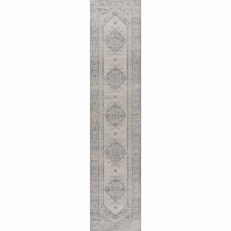 Oriental Bohemian Ivory and Gray Medium pile multi size Area Rug - The Rug Decor