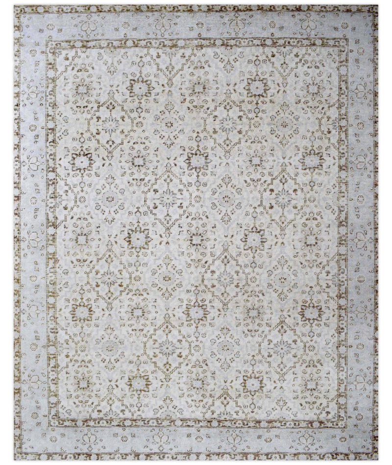 Persian Luxury Hand knotted Wool 8x10 Area Rug | TRD1979810 - The Rug Decor