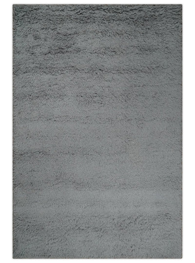 Plush Thick Beni Ourain 4x6, 5x8, 6x9, 8x10 and 9x12 Gray Moroccan Rug Made with fine new Zealand Wool | TRD2378 - The Rug Decor
