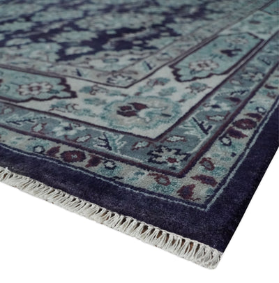 Premium Antique Style Silver, Gray and Black Hand knotted Traditional wool Area Rug - The Rug Decor