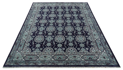 Premium Antique Style Silver, Gray and Black Hand knotted Traditional wool Area Rug - The Rug Decor