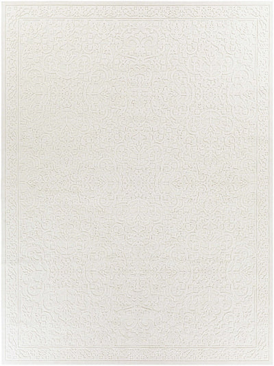 Premium style contemporary self Texture Ivory Outdoor Safe Area Rug - The Rug Decor