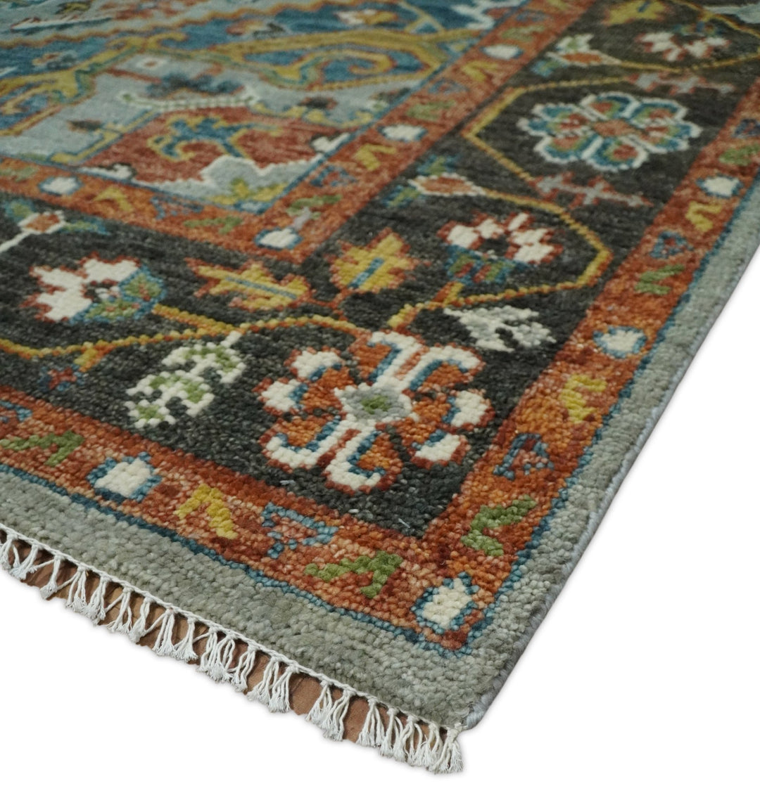 Ready to Ship 8x10, 9x12, 10x14 Traditional Antique Style Medallion Hand Knotted Area Rug - The Rug Decor