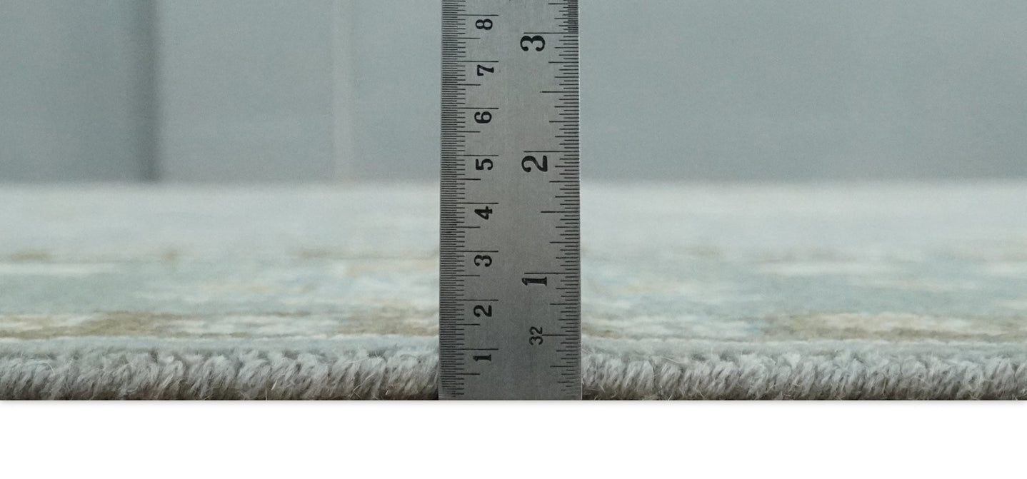 Silver and Brown 6x9, 8x10, 9x12, 10x14 and 12x15 Antique Traditional Persian Oushak Wool Rug | NT2 - The Rug Decor