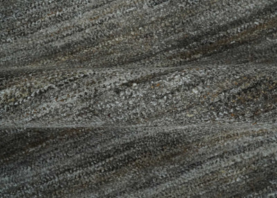 Silver and Charcoal Modern Abstract 5x8 Dari Pet yarn Area Rug - The Rug Decor