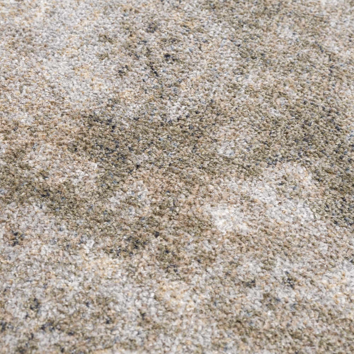 Silver, Gray and Brown Machine woven Traditional Machine washable area Rug - The Rug Decor