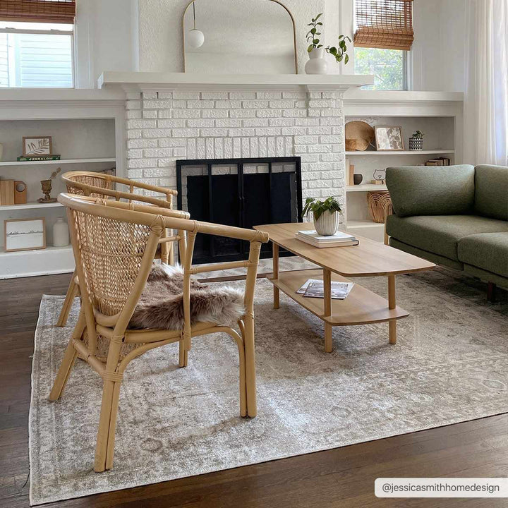 Silver, Gray and Brown Machine woven Traditional Machine washable area Rug - The Rug Decor