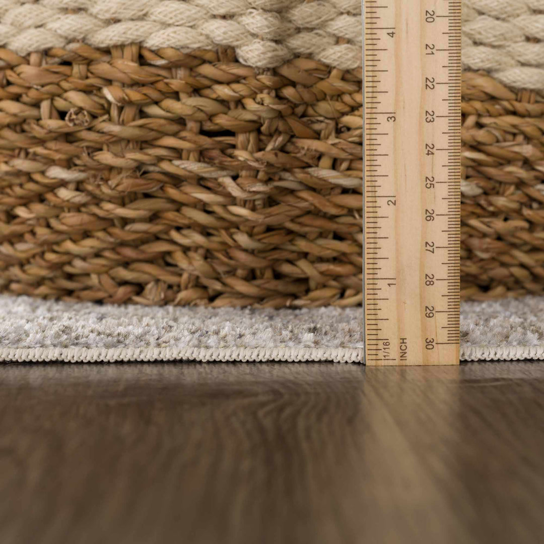 Silver, Gray and Brown Machine woven Traditional Machine washable area Rug - The Rug Decor