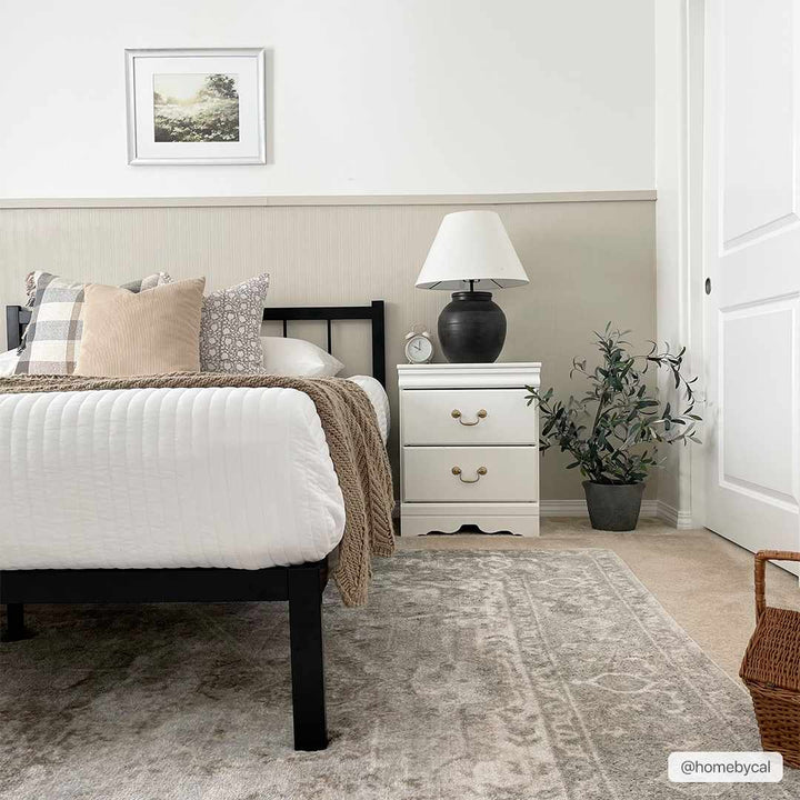 Silver, Gray and Brown Machine woven Traditional Machine washable area Rug - The Rug Decor