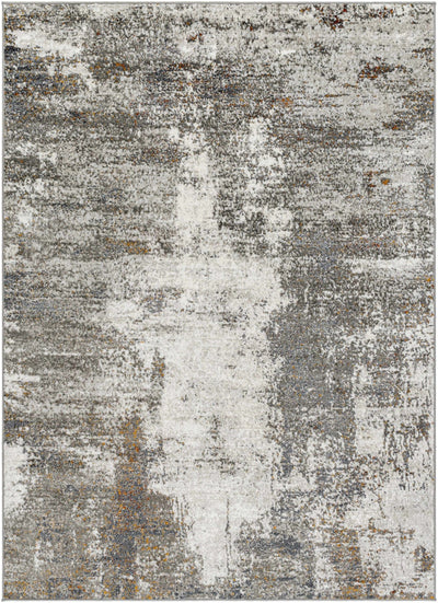 Silver, Gray, Charcoal and Gold Modern Area Rug - The Rug Decor