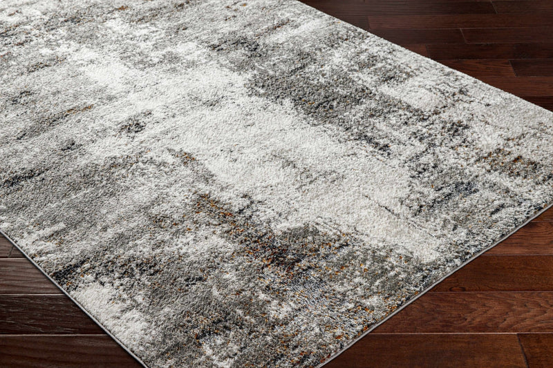 Silver, Gray, Charcoal and Gold Modern Area Rug - The Rug Decor