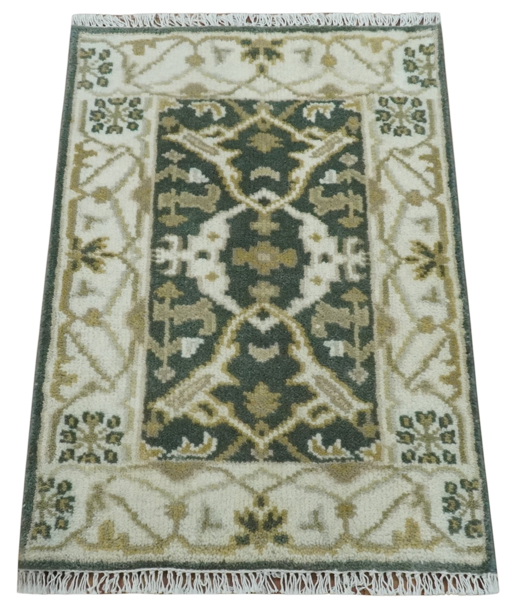 2x3 Gray Hand Woven Persian Area Rug Pad