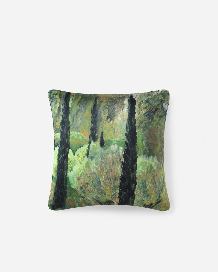 Soft and Cozy Jardin and Clouds Striped Sunset Soiree Throw Pillow - The Rug Decor