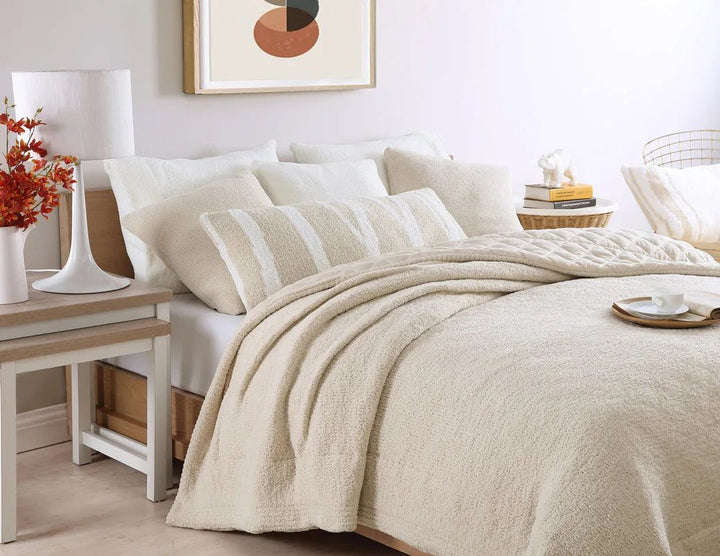 Soft and Cozy Stripes Pattern Woodland Lumbar Pillow - The Rug Decor