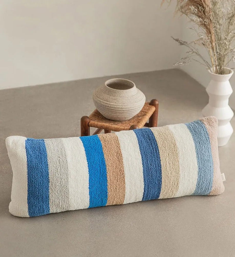Soft Vibrant Colorful Stripes Pattern Oversized Lumbar Pillow - The Rug Decor