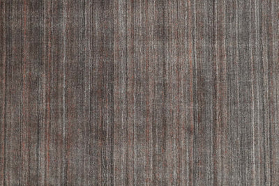 Solid Brown Scandinavian 5x7 Blended Wool Flatwoven Area Rug, Dinning, Kids Rug | HL17 - The Rug Decor
