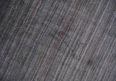 Solid Charcoal Scandinavian 5x7 Blended Wool Flatwoven Area Rug, Dinning, Kids Rug | HL14 - The Rug Decor