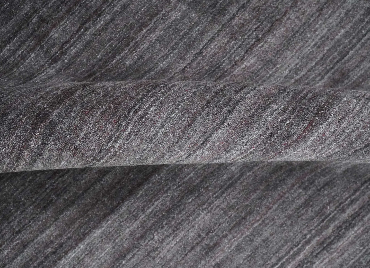 Solid Charcoal Scandinavian 5x7 Blended Wool Flatwoven Area Rug, Dinning, Kids Rug | HL14 - The Rug Decor