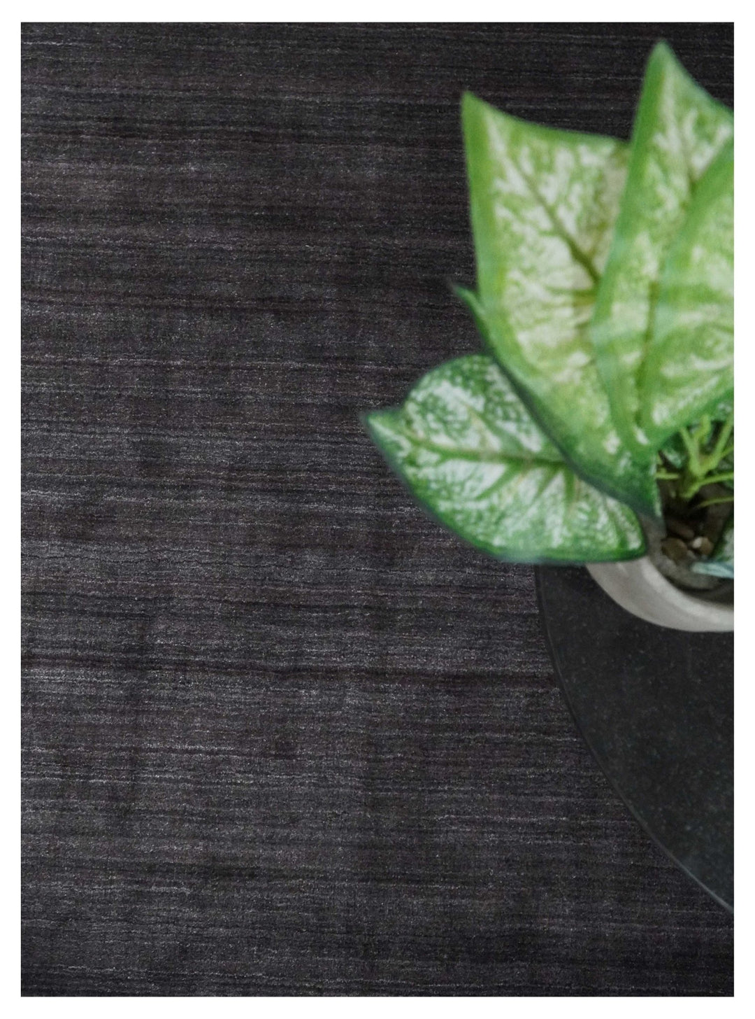 Solid Dark Purple Scandinavian 5x7 Blended Wool Flatwoven Area Rug, Dinning, Kids Rug | HL38 - The Rug Decor