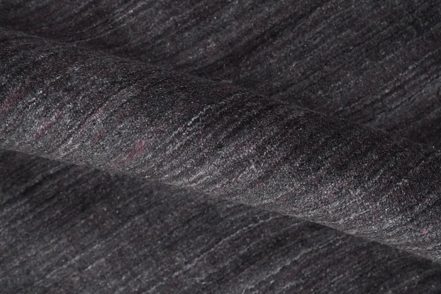 Solid Dark Purple Scandinavian 5x7 Blended Wool Flatwoven Area Rug, Dinning, Kids Rug | HL38 - The Rug Decor