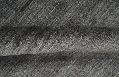 Solid Gray Scandinavian 5x7 Blended Wool Flatwoven Area Rug | HL21 - The Rug Decor