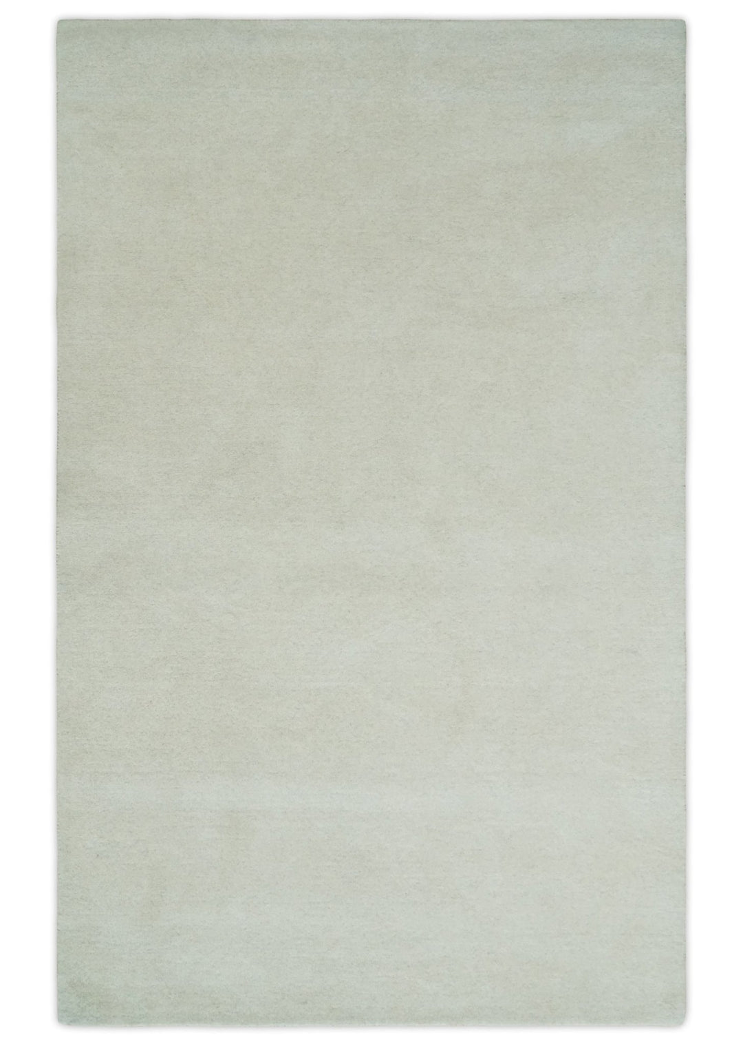 Solid Ivory White Hand Tufted Multi size 5x8, 6x9 and 8x10 Area Rug, Layering, Kids Rug | SOL6 - The Rug Decor