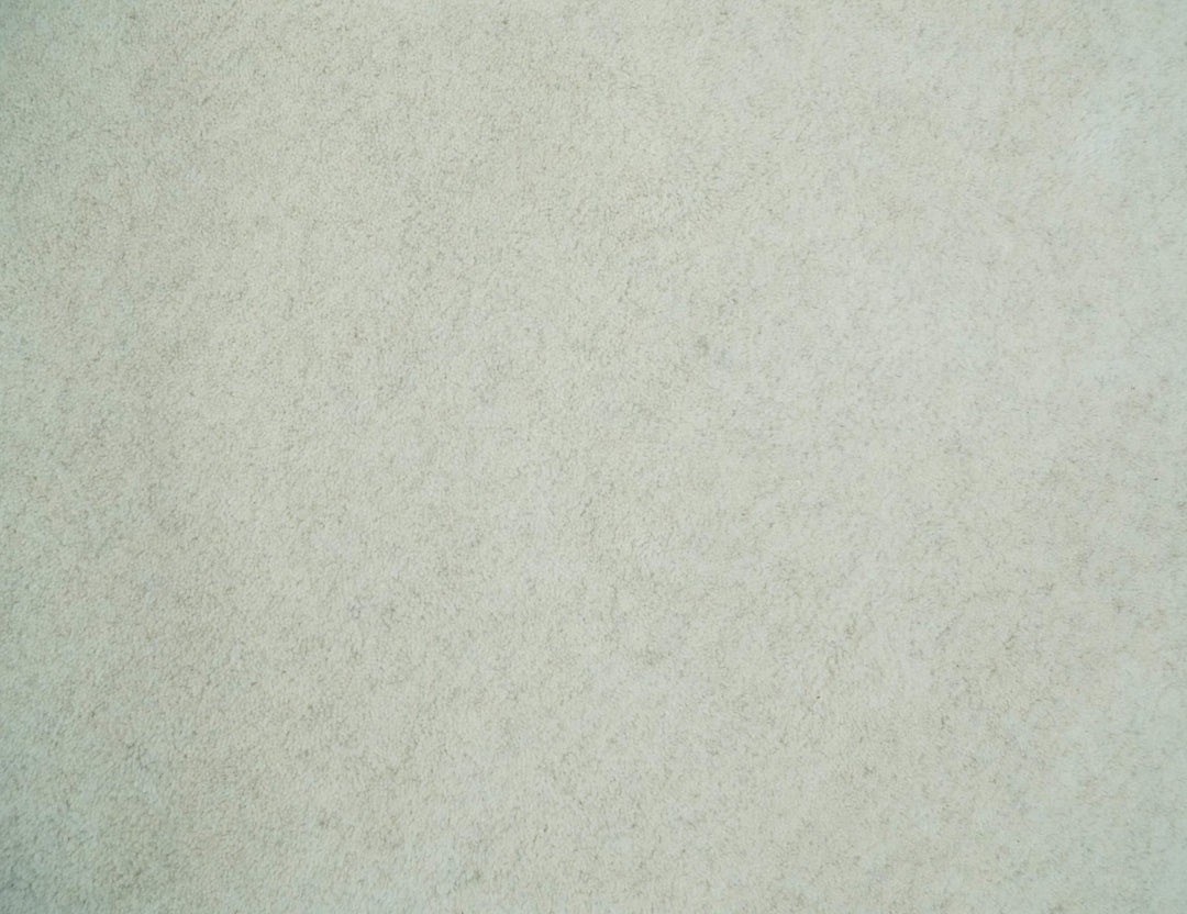 Solid Ivory White Hand Tufted Multi size 5x8, 6x9 and 8x10 Area Rug, Layering, Kids Rug | SOL6 - The Rug Decor