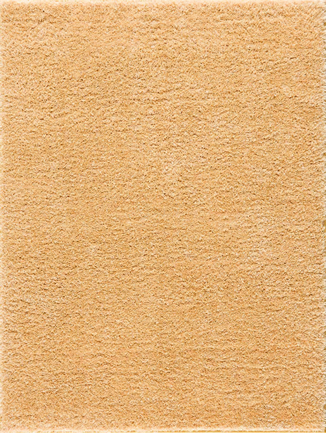 Solid Machine Woven Peach Gold Plush wool area rug - The Rug Decor