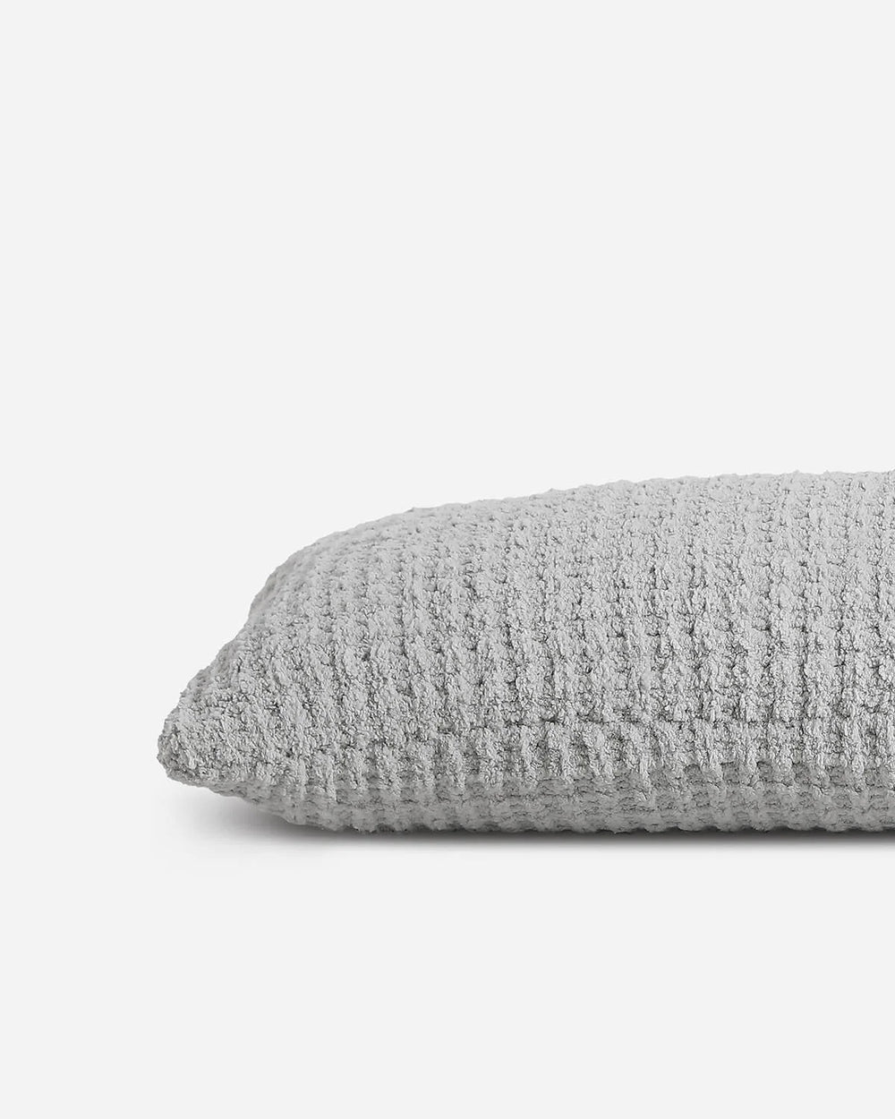 Solid Multi Color Crocheted Snug Waffle Lumbar Pillow - The Rug Decor