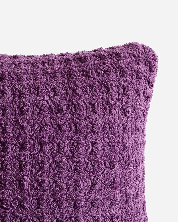 Solid Multi Color Crocheted Snug Waffle Mini Pillow - The Rug Decor