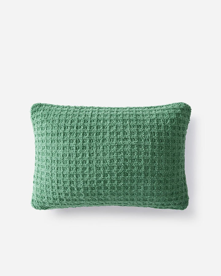 Solid Multi Color Crocheted Snug Waffle Mini Pillow - The Rug Decor