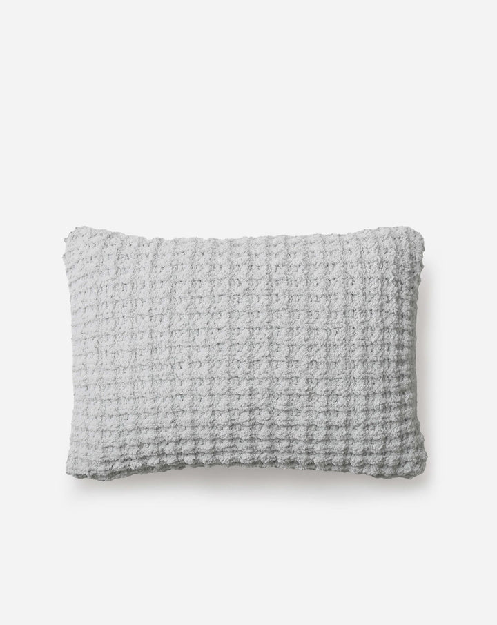 Solid Multi Color Crocheted Snug Waffle Mini Pillow - The Rug Decor