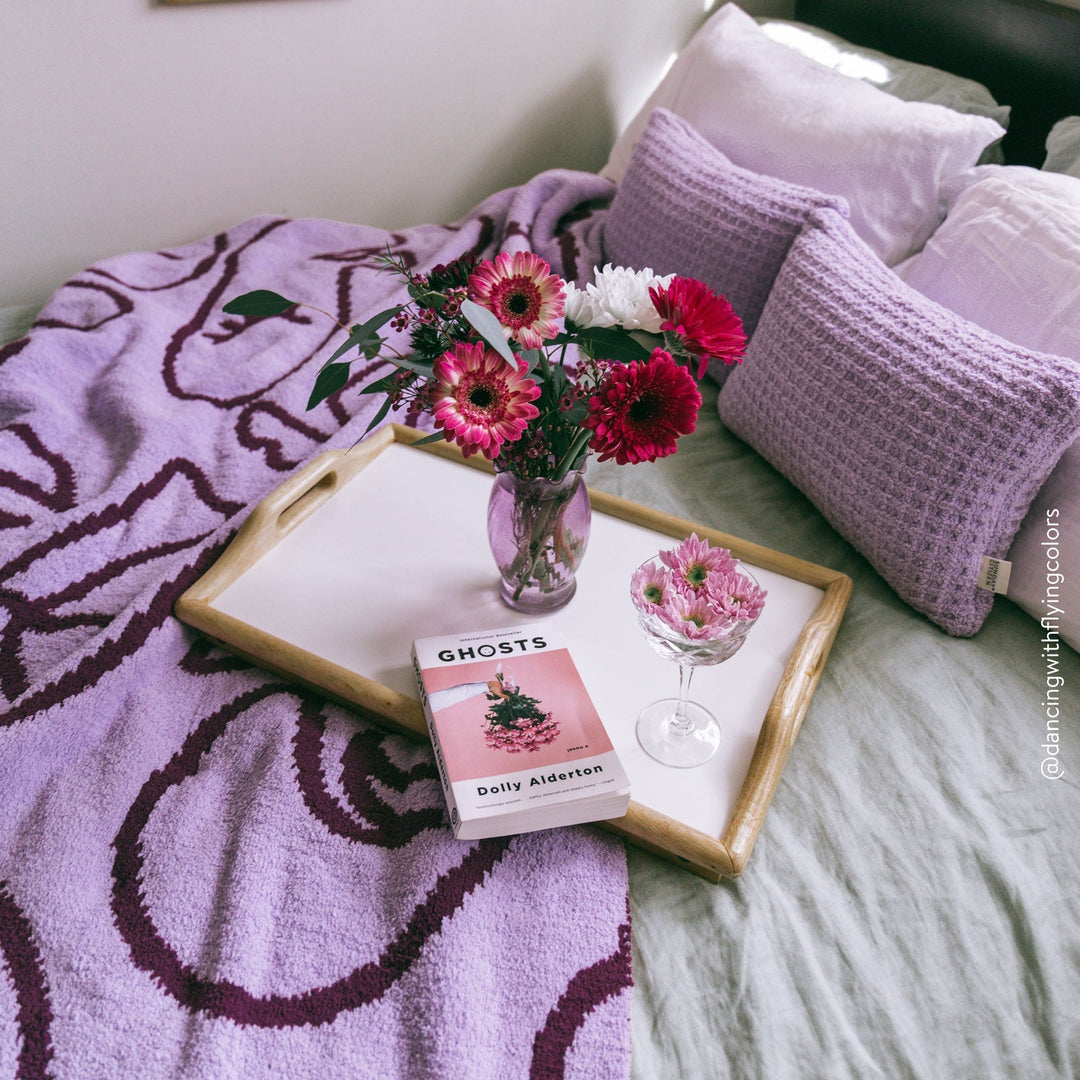 Solid Multi Color Crocheted Snug Waffle Mini Pillow - The Rug Decor