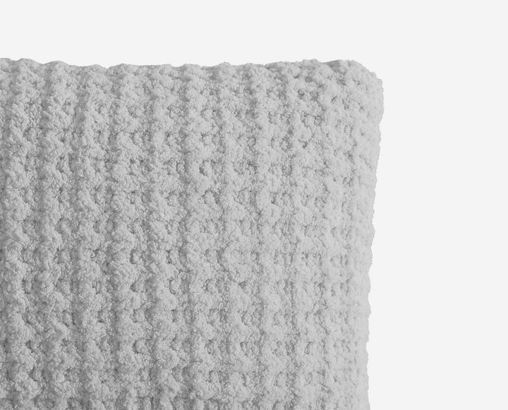 Solid Multi Color Crocheted Snug Waffle Mini Pillow - The Rug Decor