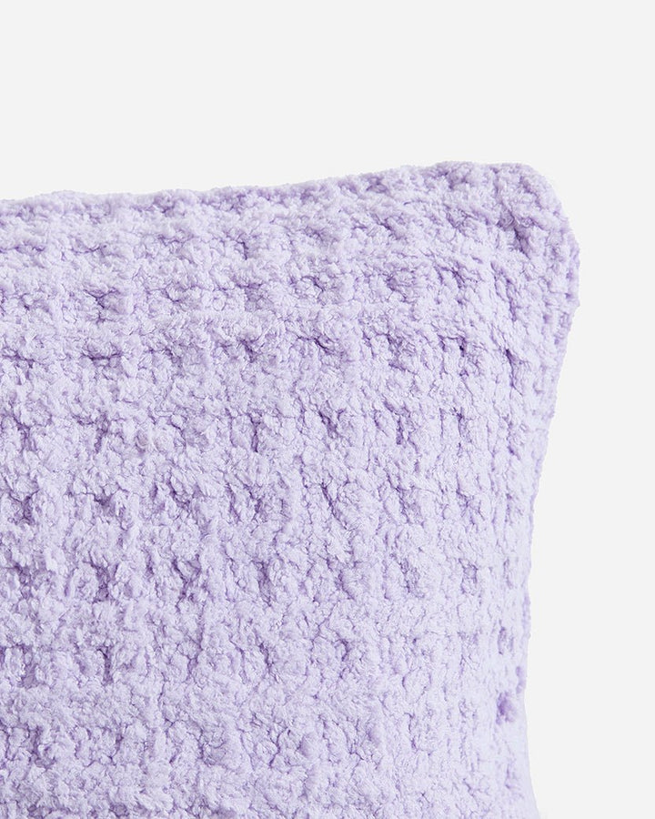 Solid Multi Color Crocheted Snug Waffle Mini Pillow - The Rug Decor