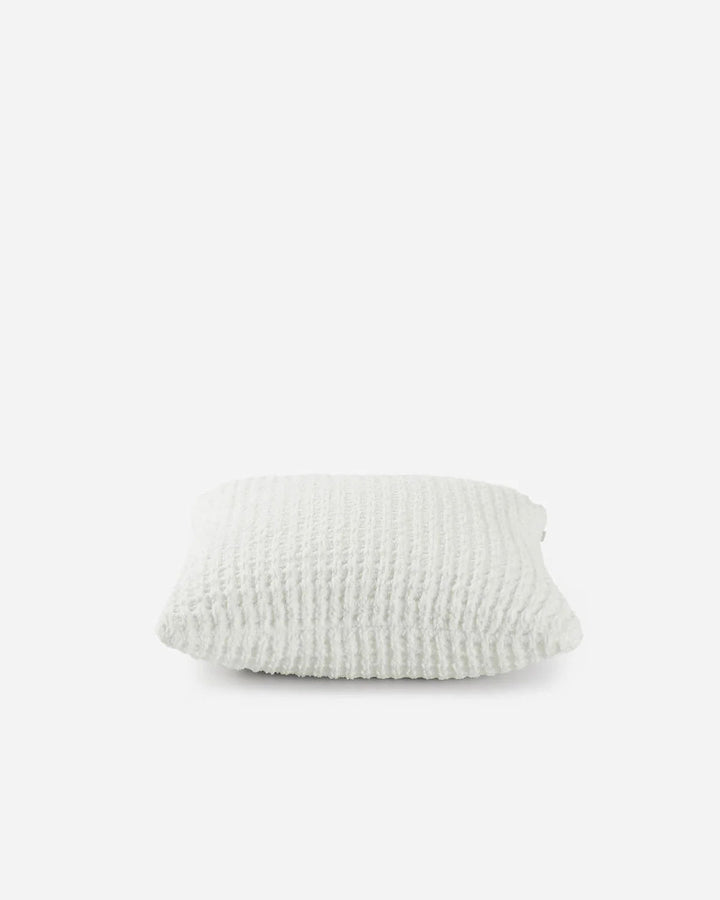 Solid Multi Color Crocheted Snug Waffle Throw Pillow - The Rug Decor