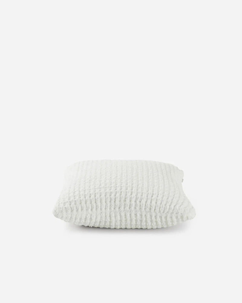 Solid Multi Color Crocheted Snug Waffle Throw Pillow - The Rug Decor