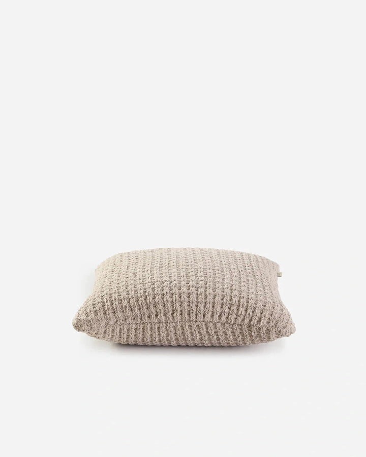Solid Multi Color Crocheted Snug Waffle Throw Pillow - The Rug Decor