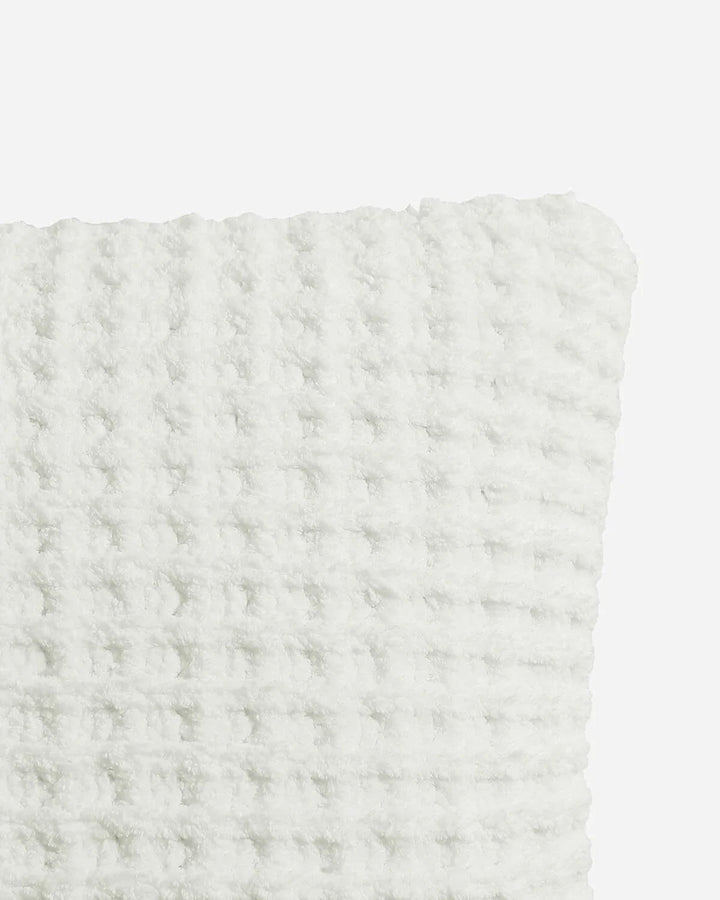Solid Multi Color Crocheted Snug Waffle Throw Pillow - The Rug Decor