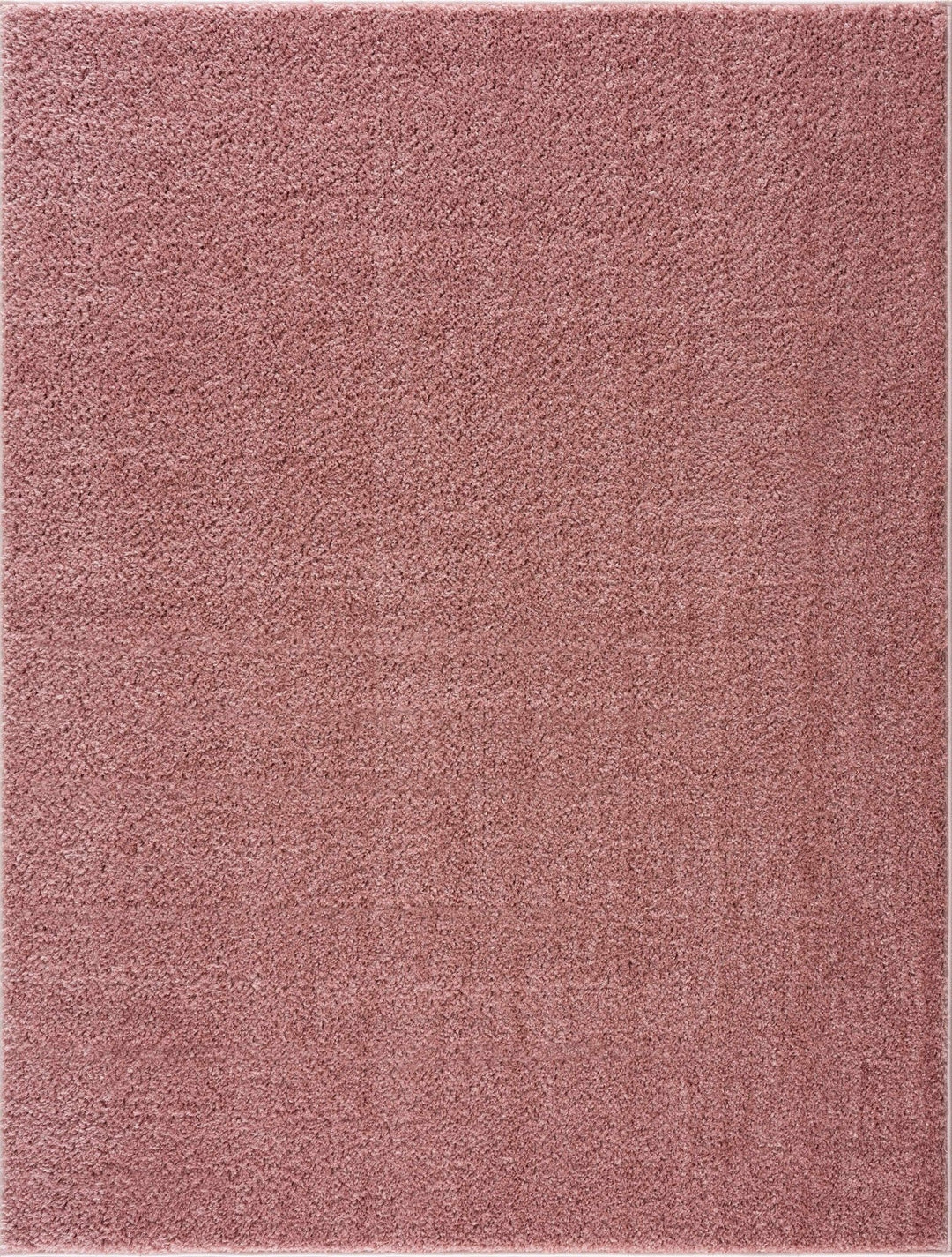 Solid Pink Peach Plush Pile contemporary Style Area Rug - The Rug Decor