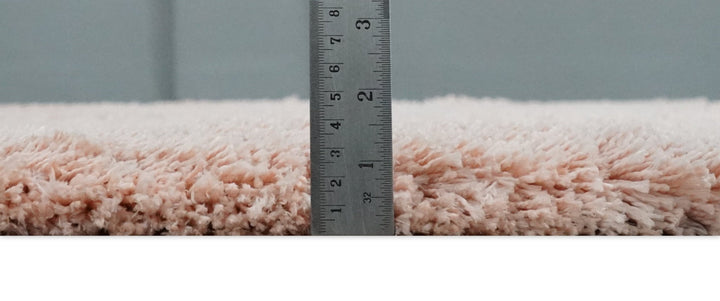 Solid Plush and Soft 3x5, 4x6 and 5x7 Hand Woven Shag Peach Area Rug | SHAG11 - The Rug Decor