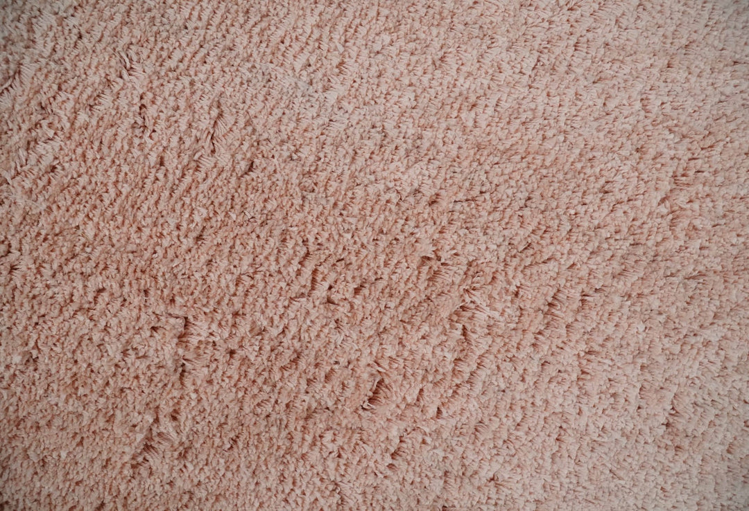 Solid Plush and Soft 3x5, 4x6 and 5x7 Hand Woven Shag Peach Area Rug | SHAG11 - The Rug Decor