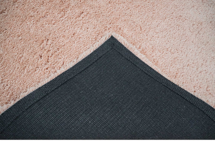 Solid Plush and Soft 3x5, 4x6 and 5x7 Hand Woven Shag Peach Area Rug | SHAG11 - The Rug Decor