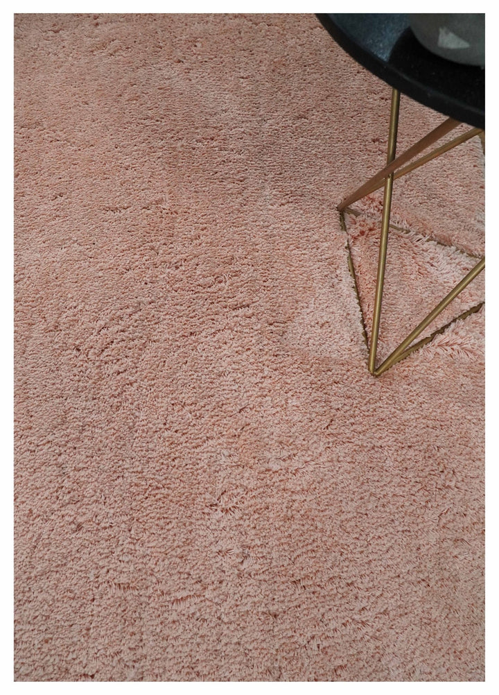 Solid Plush and Soft 3x5, 4x6 and 5x7 Hand Woven Shag Peach Area Rug | SHAG11 - The Rug Decor
