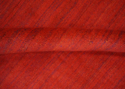 Solid Red Scandinavian 5x7 Blended Wool Flatwoven Area Rug, Dinning, Kids Rug | HL15 - The Rug Decor