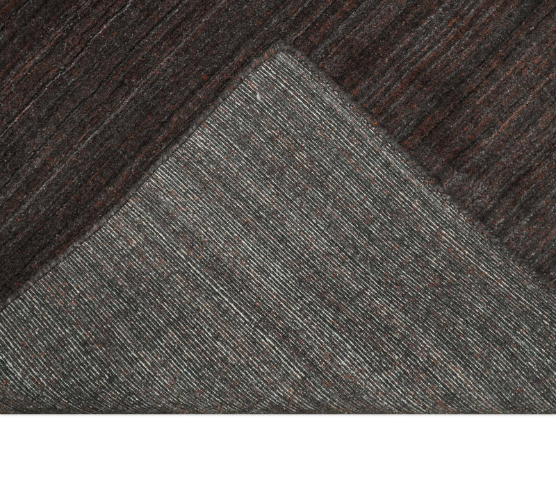Solid Tan Scandinavian 5x7 Blended Wool Flatwoven Area Rug, Dinning, Kids Rug | HL19 - The Rug Decor